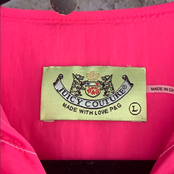Juicy Couture hot pink windbreaker jacket - Picture 2 of 6